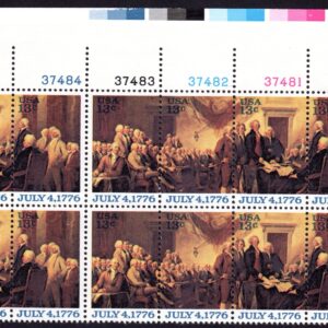 Scott #1694a Declaration of Independance Plate Block of 12 Stamps - MNH UR