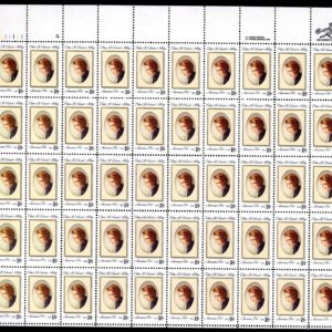 Scott #1926 Edna St. Vincent Millay Sheet of 50 Stamps - MNH P#111111-4 UL