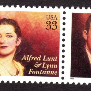 Scott #3287 Alfred Lunt & Lynn Fontanne Single Stamp - MNH w/Price Selvage