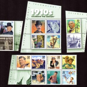Scott #3183 32¢ 1910s Celebrate the Century Sheet of 15 Stamps - MNH Separated