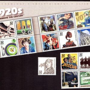 Scott #3184 32¢ 1920s Celebrate the Century Sheet of 15 Stamps - MNH Separated