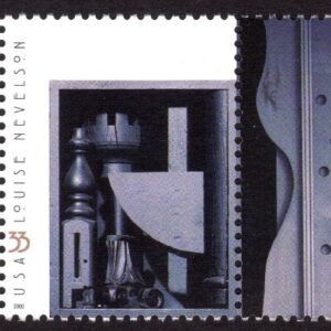 Scott #3383a (3379-83) Louise Nevelson Plate Strip of 5 Stamps - MNH w/Plate Pos