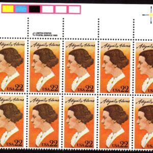 Scott #2146 Abigail Adams (Love Letters) Zip Block of 14 Stamps - MNH