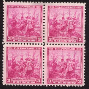 Scott #836 Swedes & Finns Block of 4 Stamps - MH