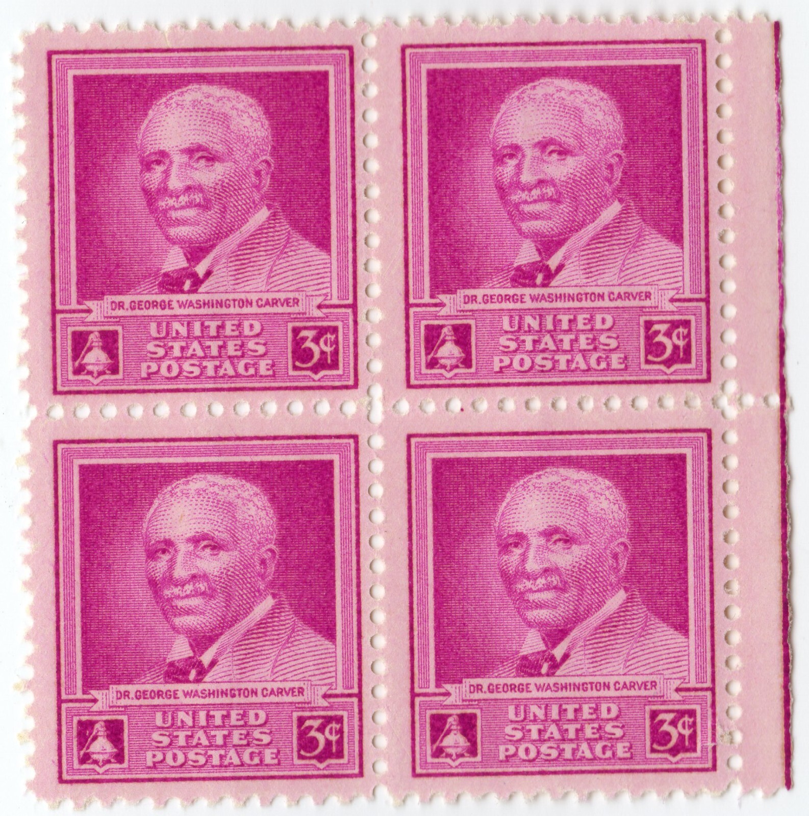 Scott #953 Dr. George Washington Carver Block of 4 Stamps - MNH