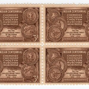 Scott #972 Oklahoma "Not Arizona" Indian Tribes Block of 4 Stamps - MNH
