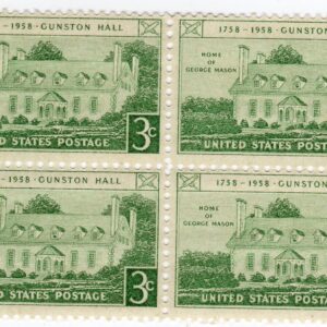 Scott #1108 Gunston Hall George Mason Block of 4 Stamps - MNH