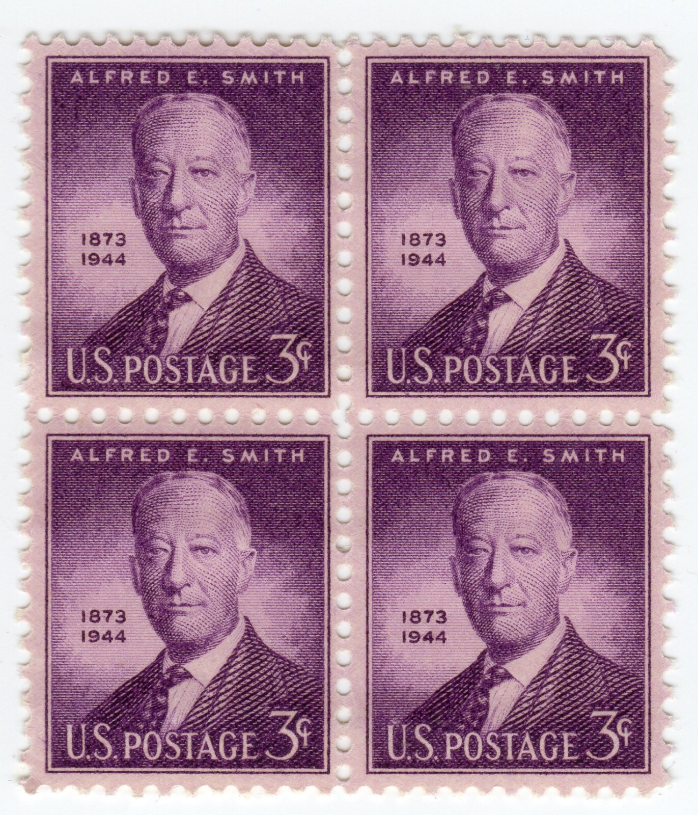 Scott #937 Alfred Smith Block of 4 Stamps - MNH #1