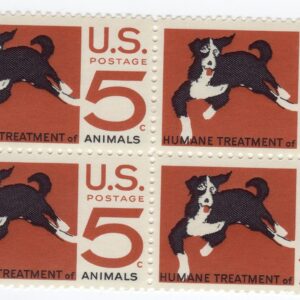 Scott #1307 Humane Treatment of Animals (Mongrel) Block of 4 Stamps - MNH