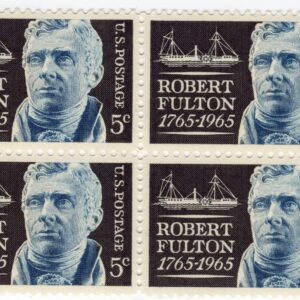 Scott #1270 Robert Fulton Steamboat Block of 4 Stamps - MNH