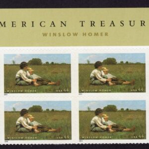 Scott #4473 American Treasures Winslow Homer Title Block of 8 Stamps - MNH