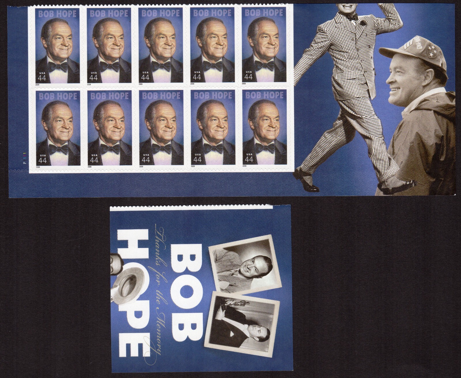 Scott #4406 Bob Hope Plate Block of 10 Stamps - MNH Bottom w/Title