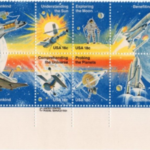 Scott #1919a (1912-19) Space Achievement Plate Block of 16 Stamps - MNH
