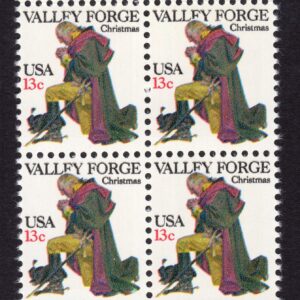 Scott #1729 George Washington Valley Forge Prayer Block of 4 Stamps - MNH