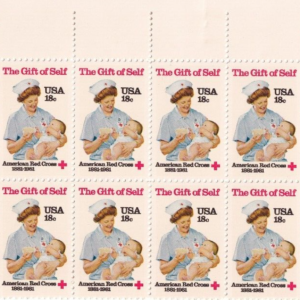 Scott #1910 Gift Of Self (Red Cross) Plate Block of 20 Stamps - MNH