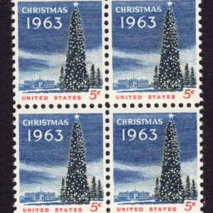 Scott #1240 Christmas Tree Block of 4 Stamps - MNH