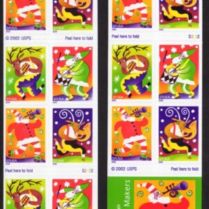 Scott #3824b Holiday Music Makers Booklet of 20 Stamps - MNH P#S2222