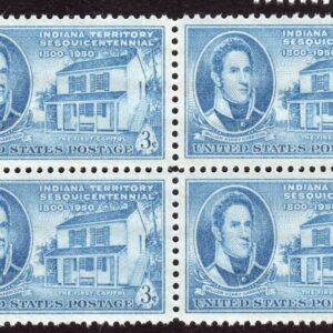 Scott #996 William Henry Harrison Indiana Block of 4 Stamps - MNH