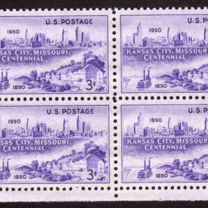 Scott #994 Kansas City Missouri Block of 4 Stamps - MNH