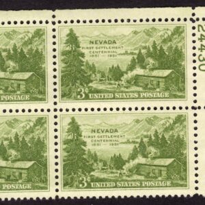 Scott #999 Nevada Plate Block of 4 Stamps - MNH P#24430 UR