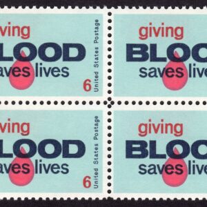 Scott #1425 Giving Blood Block of 4 Stamps - MNH
