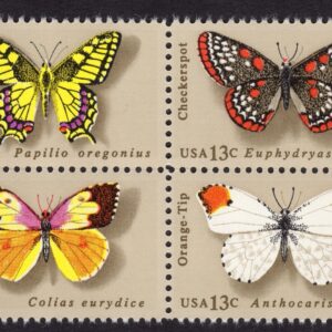 Scott #1715a (1712-15) Butterflies Block of 4 Stamps - MNH