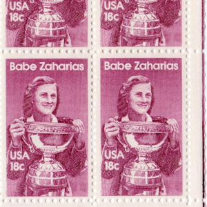 Scott #1932 Babe Zaharias Golf Plate Block Of 4 Stamps - MNH