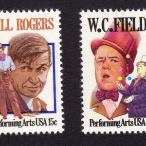 Scott #1801 & 1803 Will Rogers W. C. Fields Single Stamp - MNH