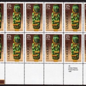 Scott #2426 pre-Columbian America Southwest Plate Block of 20 Stamps - MNH LL