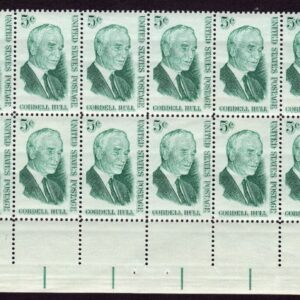 Scott #1235 Cordell Hull Plate Block of 20 Stamps - MNH P#27613 LL