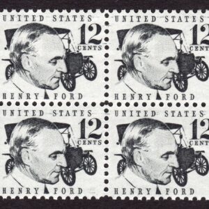 Scott #1286A Henry Ford Block of 4 Stamps - MNH