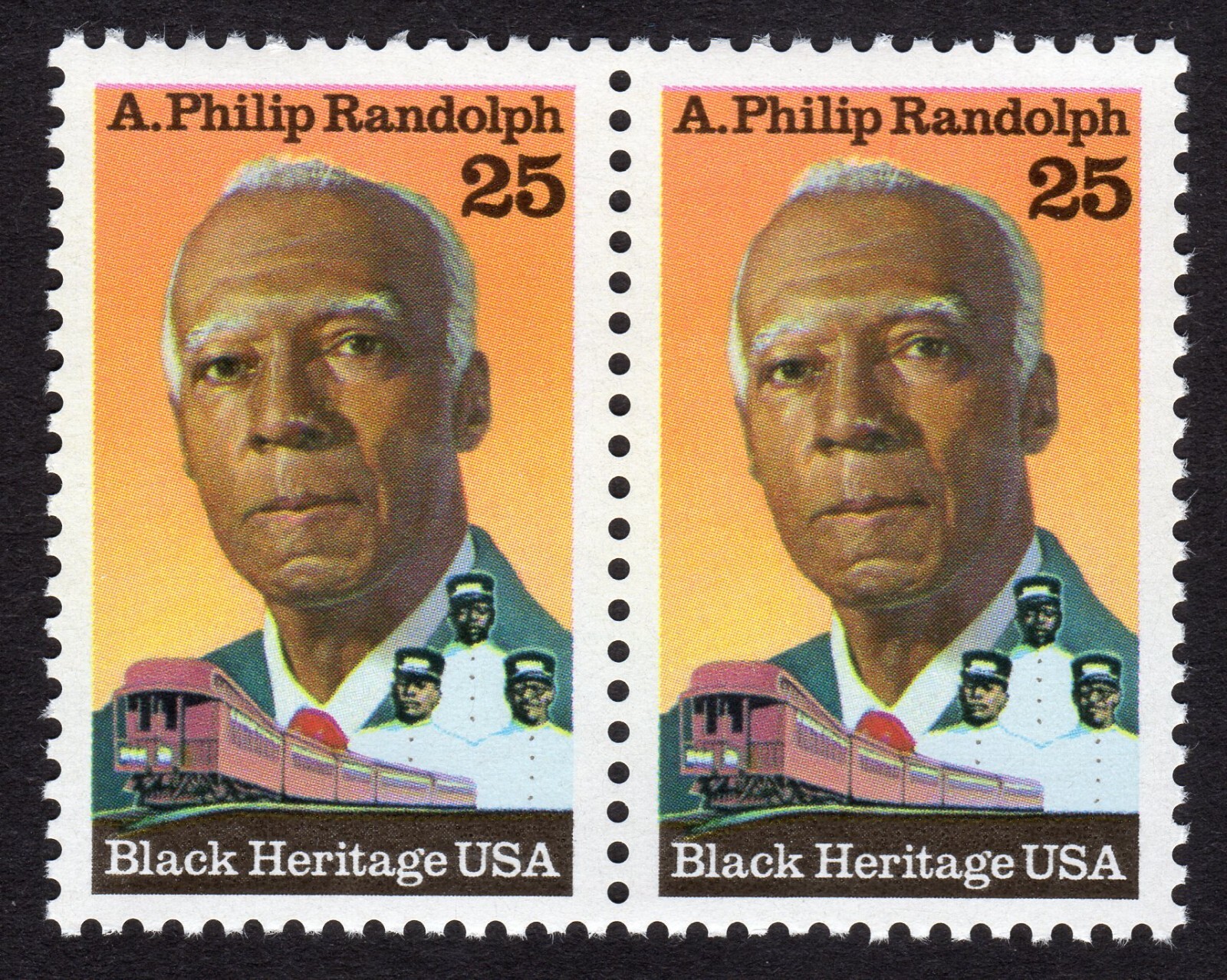 Scott #2402 A. Philip Randolph Pair of Stamps - MNH