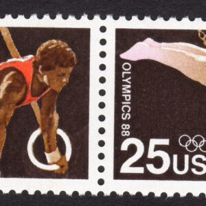 Scott #2380 Seoul Olympics Gymnast Pair of Stamps - MNH
