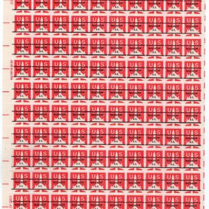 Scott #c78b Jet Precancel (D.C.) Sheet of 100 Airmail Stamps - MNH P#32941 UR