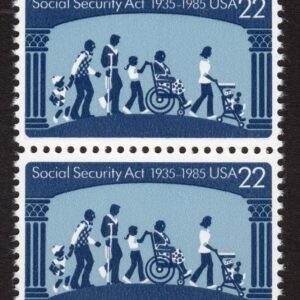 Scott #2153 Social Security Pair of Stamps - MNH