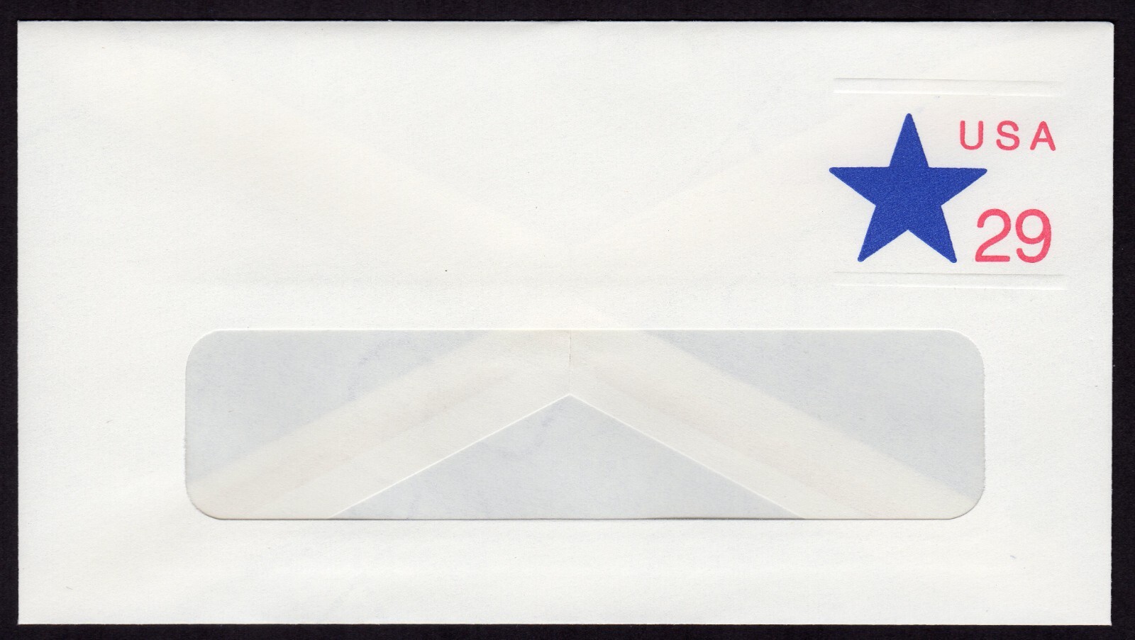 Scott #U619 Star Stamped Entire Window Envelope