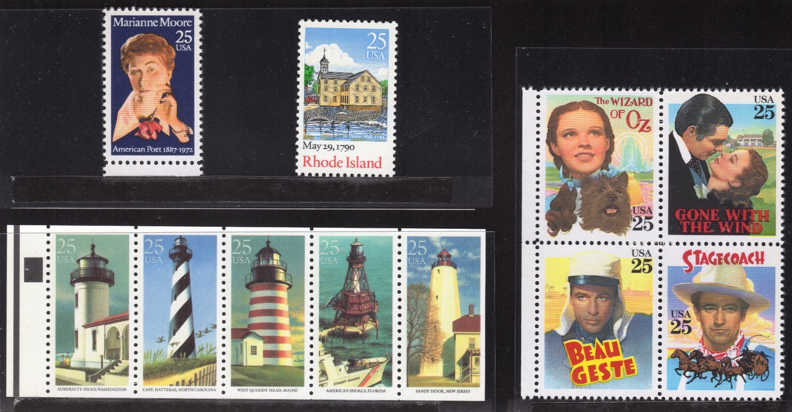 Scott #2348-2448a-2449-2474a 1990 Commemorative Summer Stamp Pack w/11 Stamps