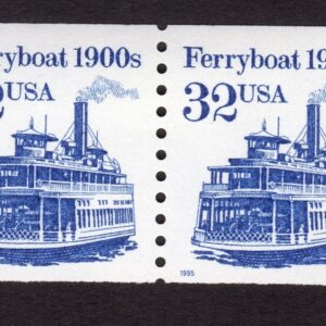 Scott #2466 Ferryboat Coil Pair of Stamps - MNH