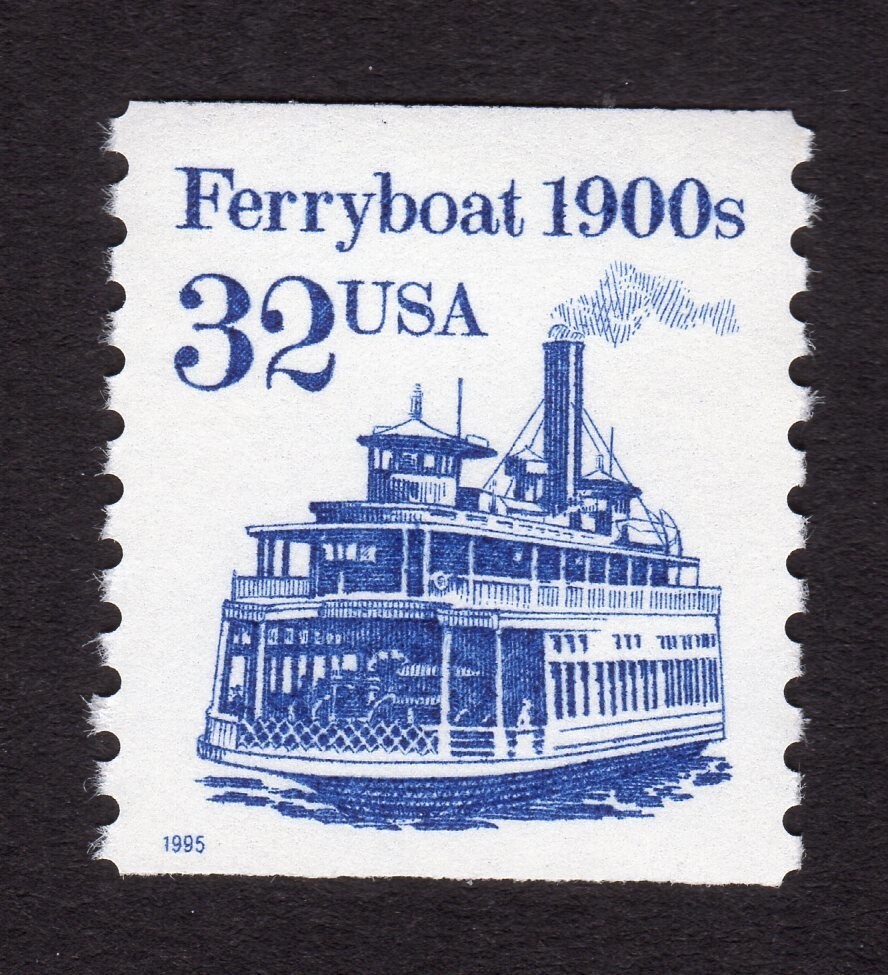 Scott #2466 Ferryboat Coil Single Stamp - MNH