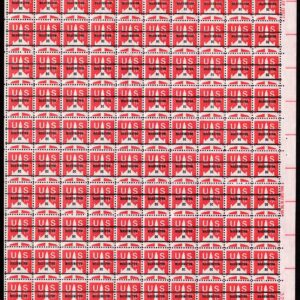 Scott #c78b Jet Washington (DC) Sheet of 100 Stamps PRECANCEL - MNH P#32999 LR
