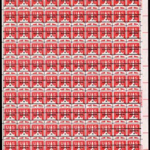 Scott #c78b Jet Washington (DC) Sheet of 100 Stamps PRECANCEL - MNH P#32999 LR