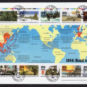 Scott #2838 WW2 1944 (06/06/1994) FDC USS Normandy Station CG 60