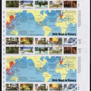 Scott #2838 WW2 1944 (06/06/1994) Double Sheet FDC USS Normandy Station CG 60