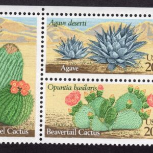 Scott #1945a (1942-45) Cactus (Desert) Plate Block of 4 Stamps MNH P#111111-2 UL