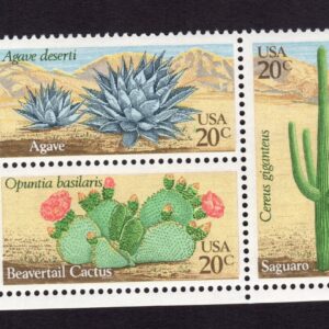 Scott #1945a (1942-45) Cactus (Desert) Plate Block of 4 Stamps MNH P#111111-8 LR