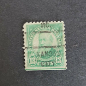 Scott #622 Benjamin Harrison 13c Precancel Kansas City MO ng