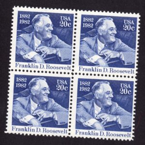 Scott #1950 Franklin D. Roosevelt Block of 4 Stamps - MNH