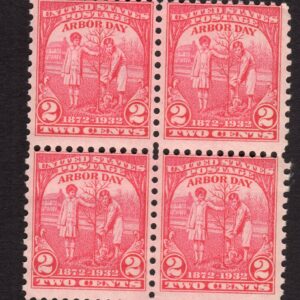 Scott #717 Arbor Day Block of 4 Stamps - MNH