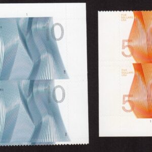 Scott #4719-4720 $5 & $10 Plate Block of 4 Stamps - MNH