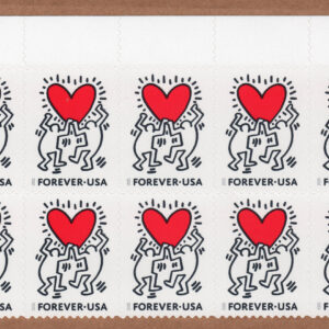 Scott #5953 Heart Reaching for Love Plate Block of 10 Forever Stamps - MNH